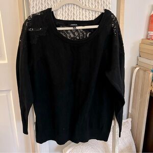 Torrid sweater with lace